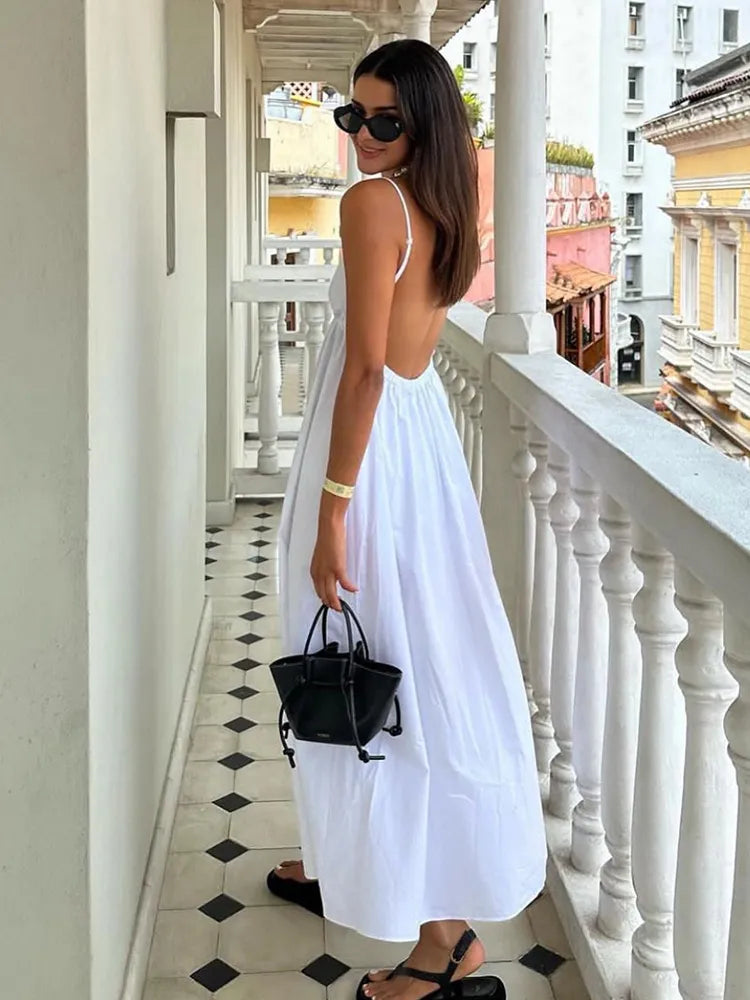 Backless Loose Beach Dress